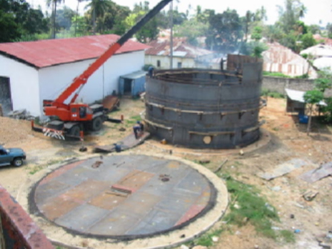 First large Vertical Tank construction (2No x 1,000 m3) for Pwani Oil Products 